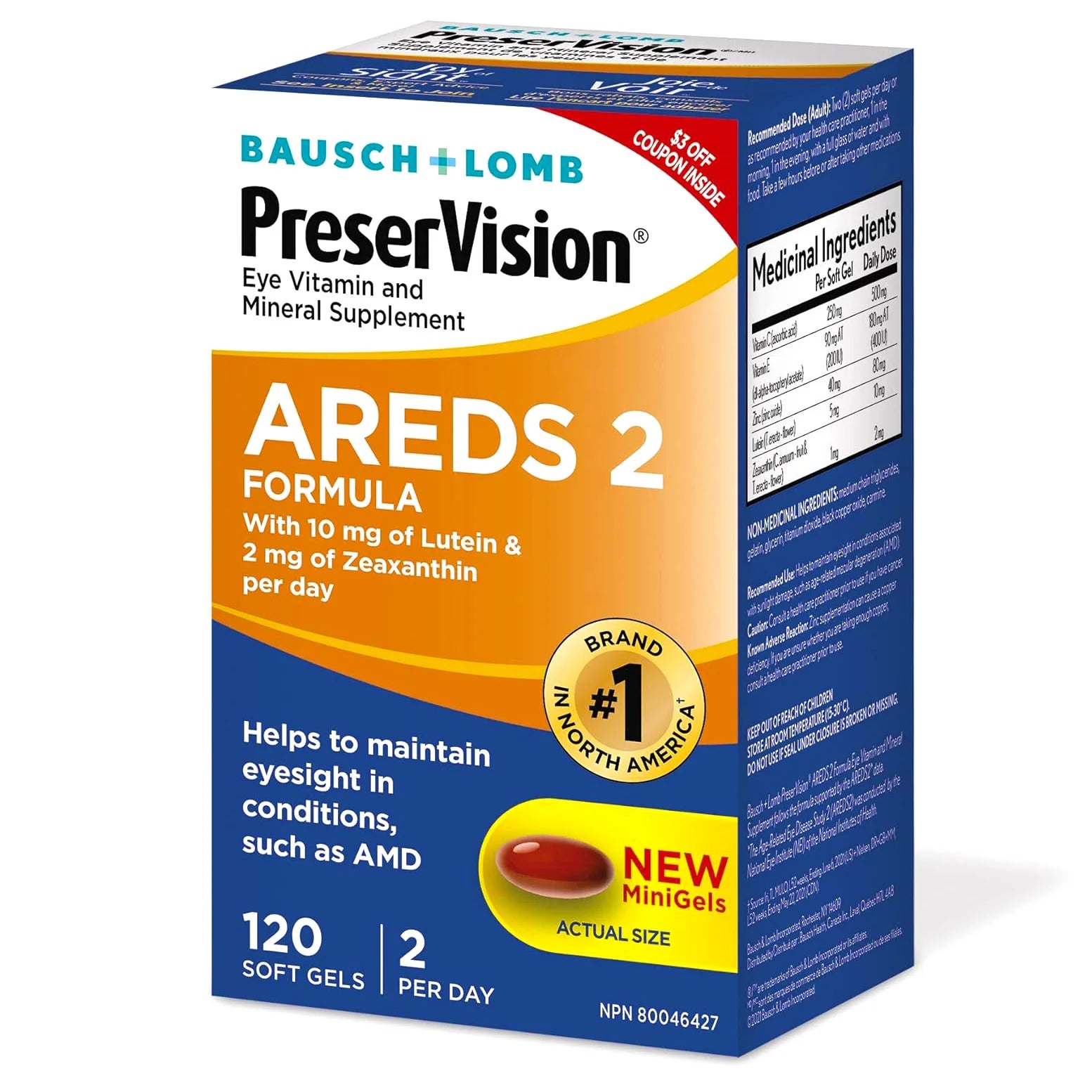 PreserVision AREDS 2 Eye Vitamin & Mineral Supplement